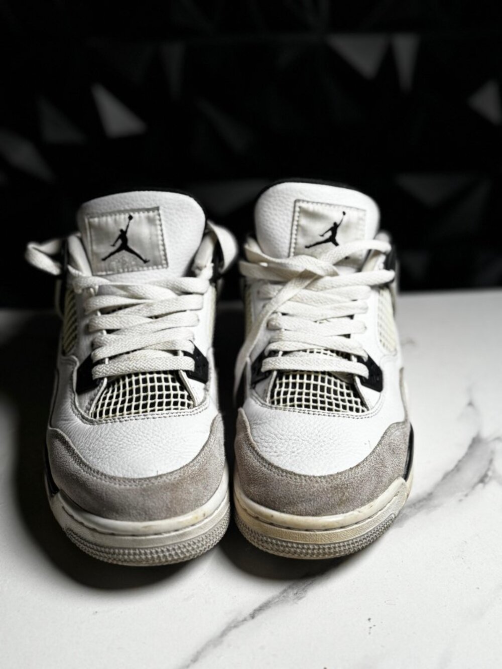 Size 7 - Nike Air Jordan 4 Retro GS Military Black Men's Shoes